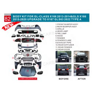 Facelift-Umrüstkit von X166 auf GLS63 X167 (Type-A)