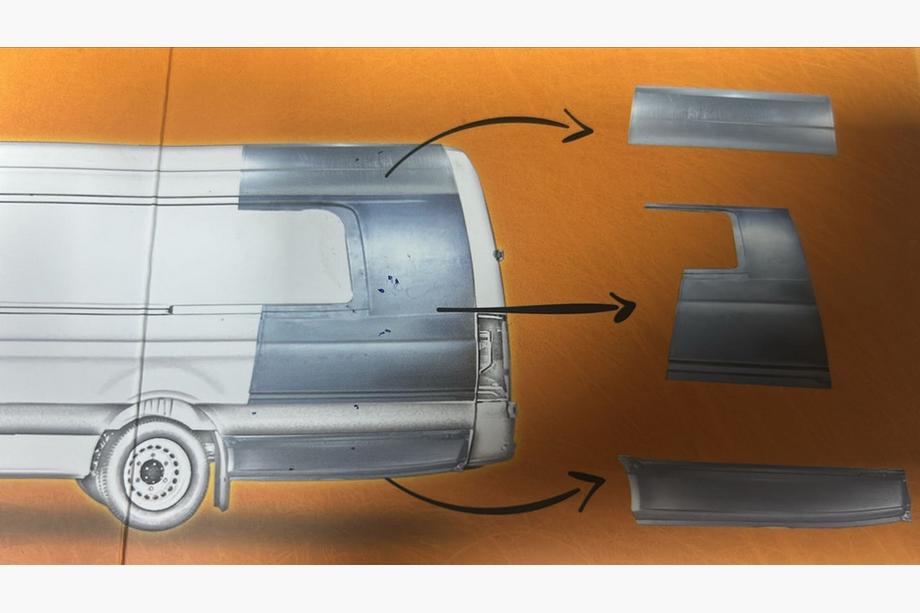 Volkswagen Crafter 2006-2016 Karosserie-Kit zur Fahrzeugverlängerung Mittelteil Foto 38