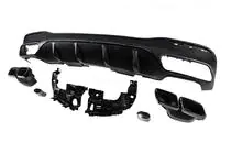 Mercedes GLE/ML class W166 2011-2018 Heckdiffusor für GLE (Design GLE63 Black) Foto 5