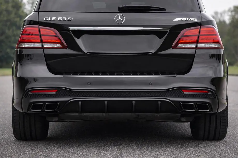 Mercedes GLE/ML class W166 2011-2018 Heckdiffusor für GLE (Design GLE63 Black) Image