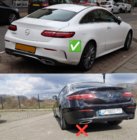 Mercedes E-class coupe C238 2016-2024 Heckdiffusor Black mit Endrohren Black (Design AMG53) Foto 4