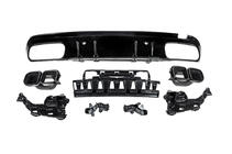 Mercedes C-class W205 2014-2021 Heckdiffusor mit Endrohren Black (Design C63 2018-2021) Foto 2