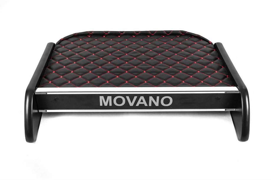Opel Movano 2010-2021 Ablage für Armaturenbrett (Schwarz mit roter Naht) Foto 1