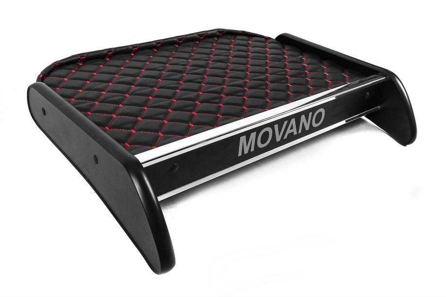 Opel Movano 2010-2021 Ablage für Armaturenbrett (Schwarz mit roter Naht) Foto 3
