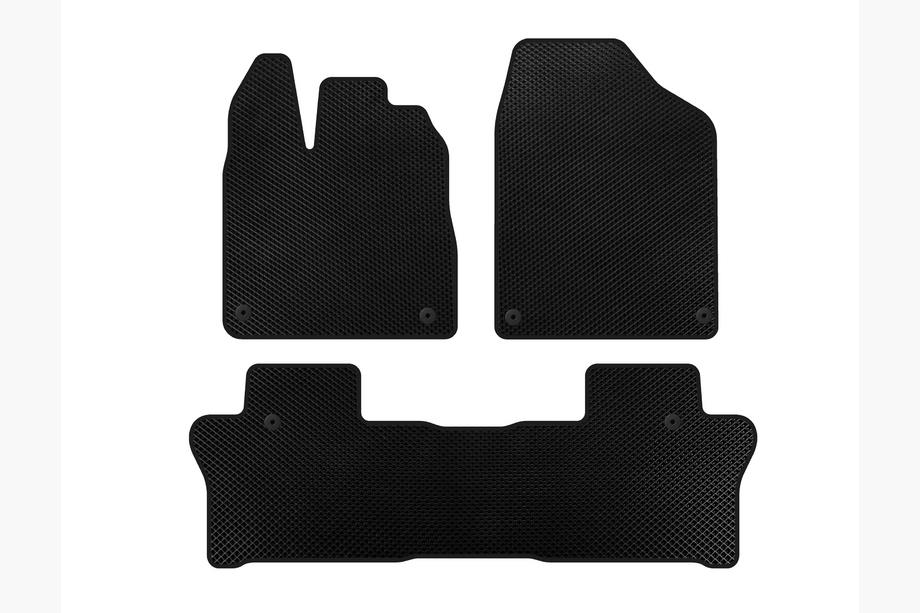 Honda Pilot 2015-2022 EVA Fußmatten (2 Reihen, Schwarz) Image