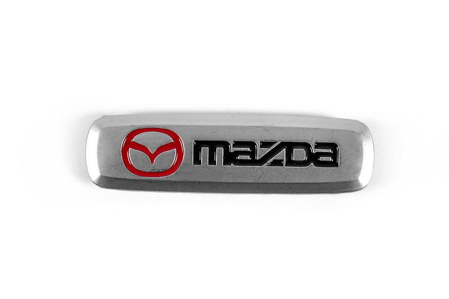 Mazda Aluminium Emblem für Fußmatten (1 Stk) Foto 2