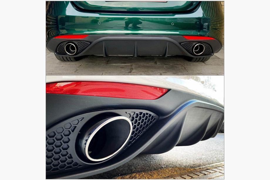 Alfa Romeo Giulia 2016-2022 Heckstoßstangendiffusor Lip Carbon V2 (Carbon) Foto 7
