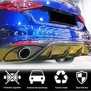 Heckdiffusor mit Endrohren V2 (für Base, Carbon) Alfa Romeo Giulia 2016-2022 Foto 3