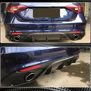 Heckdiffusor mit Endrohren V2 (für Base, Carbon) Foto 4