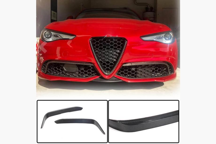 Alfa Romeo Giulia 2016-2022 Abdeckungen für Nebelscheinwerfer (für Sport, Kunststoff) Foto 2