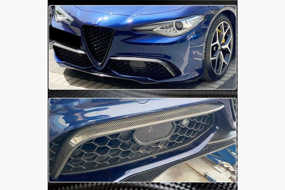 Alfa Romeo Giulia 2016-2022 Abdeckungen für Nebelscheinwerfer (für Sport, Kunststoff) Foto 5