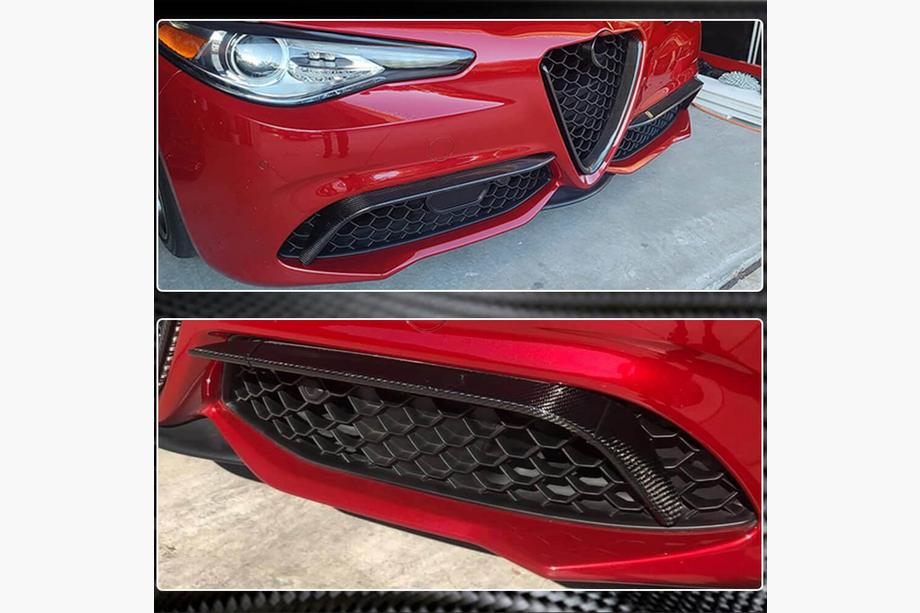 Alfa Romeo Giulia 2016-2022 Abdeckungen für Nebelscheinwerfer (für Sport, Kunststoff) Foto 6