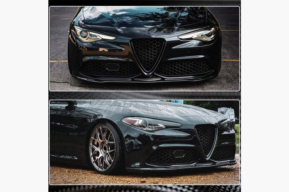 Alfa Romeo Giulia 2016-2022 Frontlippe V2 (für Sport, Carbon) Foto 6