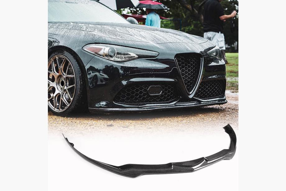 Alfa Romeo Giulia 2016-2022 Frontstoßstangenlippe Carbon V2 (Carbon) Foto 1