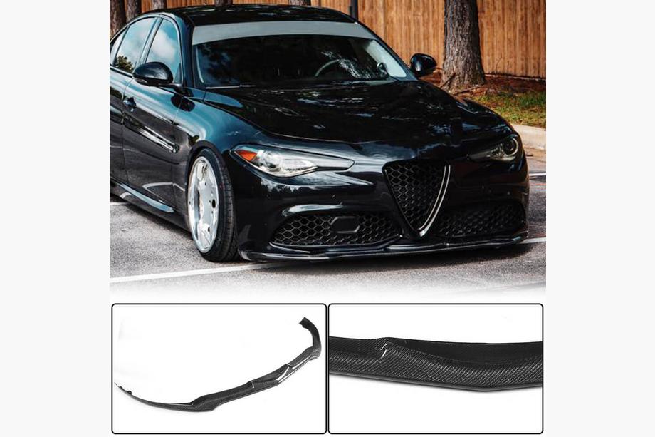 Alfa Romeo Giulia 2016-2022 Frontstoßstangenlippe Carbon V2 (Carbon) Foto 2