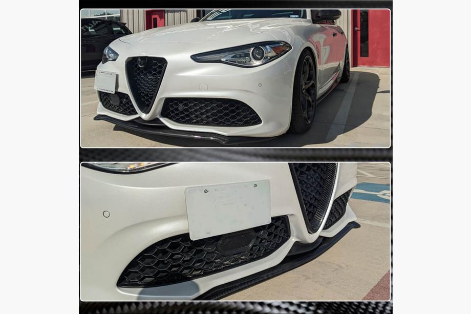 Alfa Romeo Giulia 2016-2022 Frontstoßstangenlippe Carbon V2 (Carbon) Foto 5