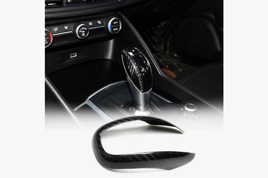 Alfa Romeo Giulia 2016-2022 Schaltknauf Abdeckung (Dry Carbon) Image