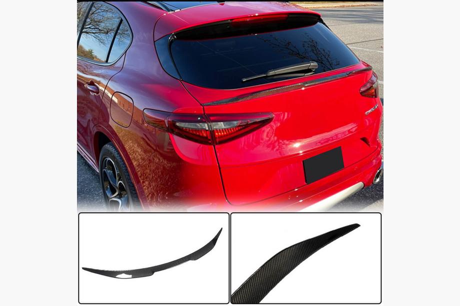 Alfa Romeo Stelvio 2016- Unterer Spoiler V2 (2017-2023, Trockencarbon) Foto 14