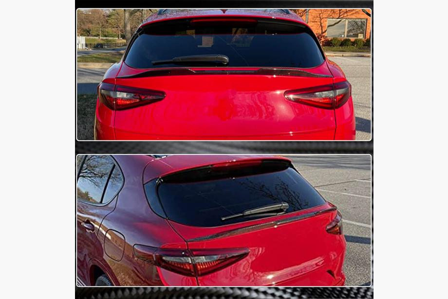 Alfa Romeo Stelvio 2016- Unterer Spoiler V2 (2017-2023, Trockencarbon) Foto 10