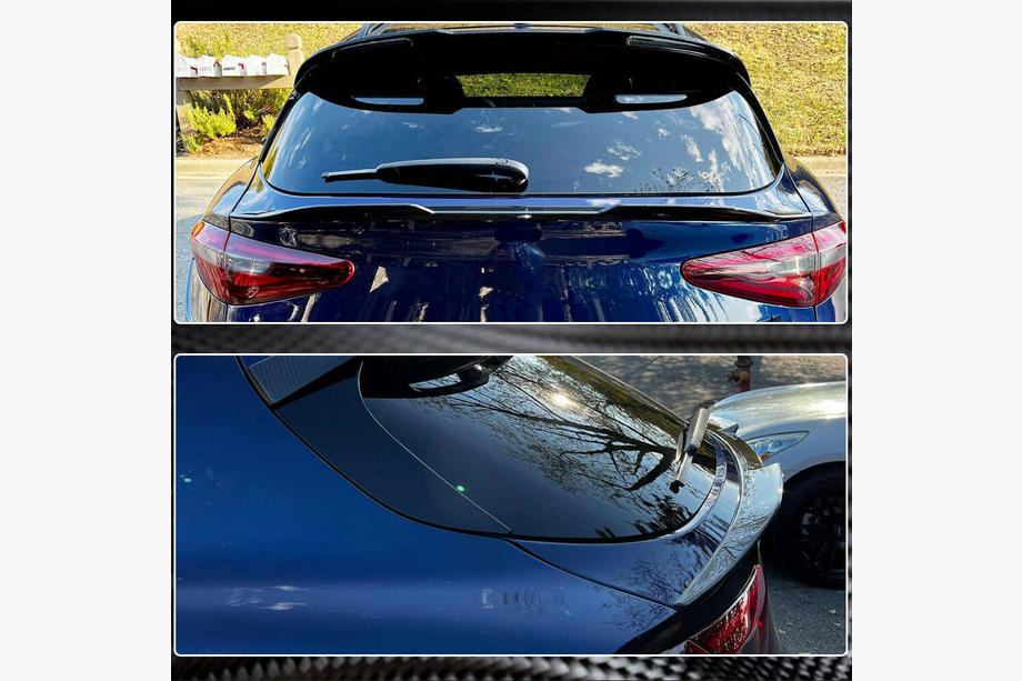 Alfa Romeo Stelvio 2016- Unterer Spoiler V2 (2017-2023, Trockencarbon) Foto 11