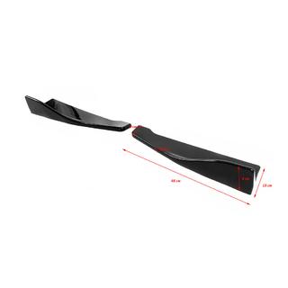 Universelle Flap Aufsätze für Heckstoßstange Typ-B (2 Stk, Schwarz Glanz, ABS-Kunststoff) Foto 2