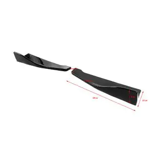 Universelle Flap Aufsätze für Heckstoßstange Typ-B (2 Stk, Schwarz Glanz, ABS-Kunststoff) Foto 2