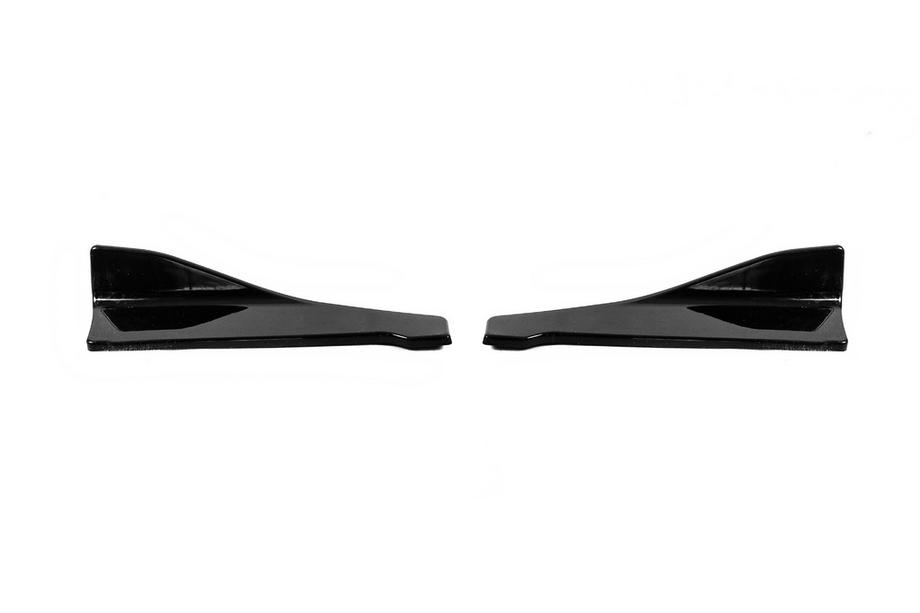 Universelle Flap Aufsätze für Heckstoßstange Typ-B (2 Stk, Schwarz Glanz, ABS-Kunststoff) Foto 4