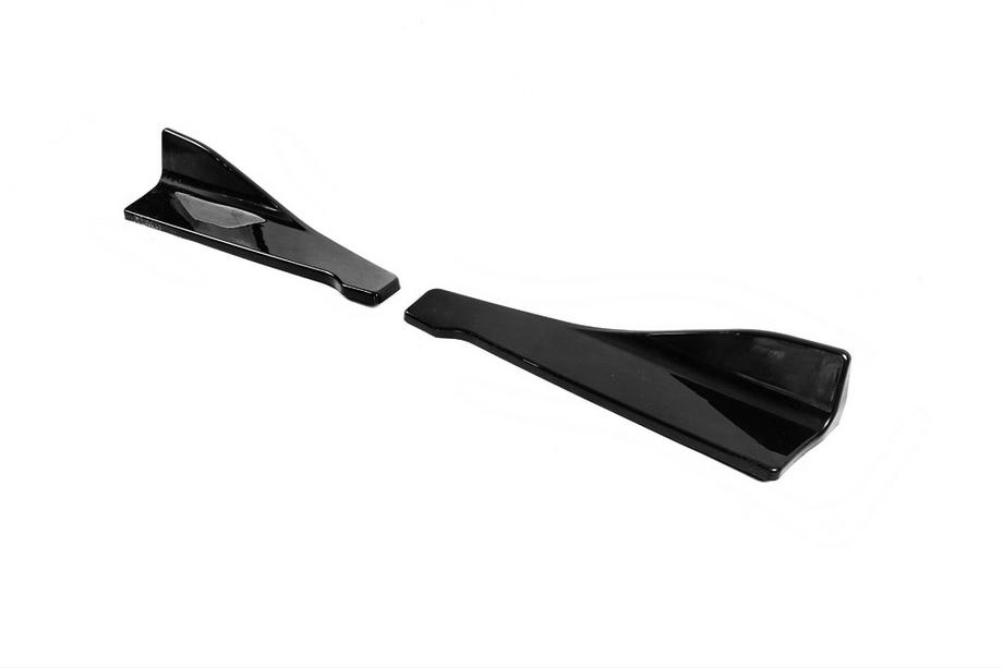 Universelle Flap Aufsätze für Heckstoßstange Typ-B (2 Stk, Schwarz Glanz, ABS-Kunststoff) Foto 5