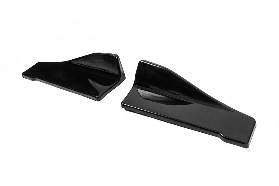 Universelle Flap Aufsätze für Heckstoßstange Typ-C (2 Stk, Schwarz Glanz, ABS-Kunststoff) Foto 2