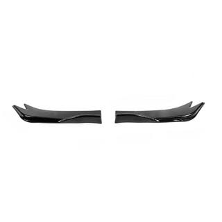 Universelle Flap Aufsätze für Heckstoßstange Typ-E (2 Stk, Schwarz Glanz, ABS-Kunststoff) Foto 3