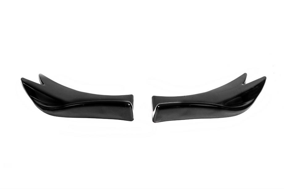Universelle Flap Aufsätze für Heckstoßstange Typ-F (2 Stk, Schwarz Glanz, ABS-Kunststoff) Foto 1