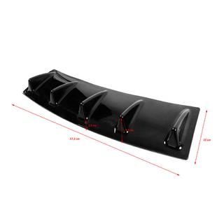 Universeller Heckdiffusor Typ-E (Schwarz Glanz, ABS-Kunststoff) Foto 4