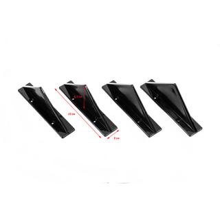 Universeller Heckdiffusor Typ-F (4 Stk, Schwarz Glanz, ABS-Kunststoff) Foto 2