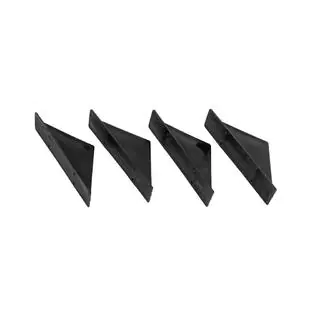 Universeller Heckdiffusor Typ-F (4 Stk, Schwarz Glanz, ABS-Kunststoff) Foto 4