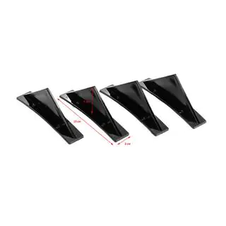 Universeller Heckdiffusor Typ-G (4 Stk, Schwarz Glanz, ABS-Kunststoff) Foto 2
