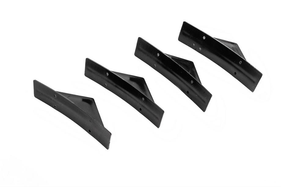 Universeller Heckdiffusor Typ-G (4 Stk, Schwarz Glanz, ABS-Kunststoff) Foto 4