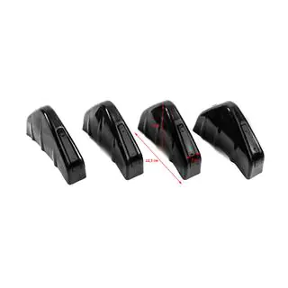 Universal Heckdiffusor Typ-D (4 Stk, Schwarz Glanz, ABS-Kunststoff) Foto 3