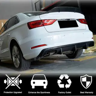 Heckstoßstangen-Diffusor V2 (für Base Sedan 2012-2016, Carbon) Foto 2