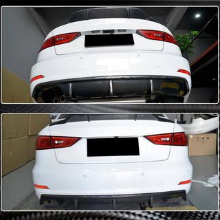 Heckstoßstangen-Diffusor V2 (für Base Sedan 2012-2016, Carbon) Audi A3 2012-2020 Foto 3