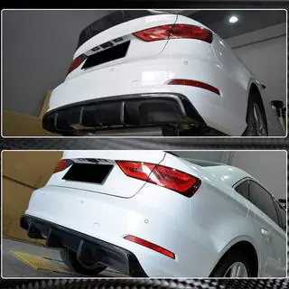 Heckstoßstangen-Diffusor V2 (für Base Sedan 2012-2016, Carbon) Foto 4