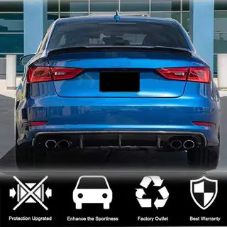 Heckstoßstangen-Diffusor V1 (für Base Sedan 2012-2016, Carbon) Foto 2