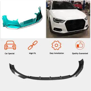 Frontstoßstangen-Lippe Lip V1 (für Base 2017-2020 Sedan, Carbon) Foto 2