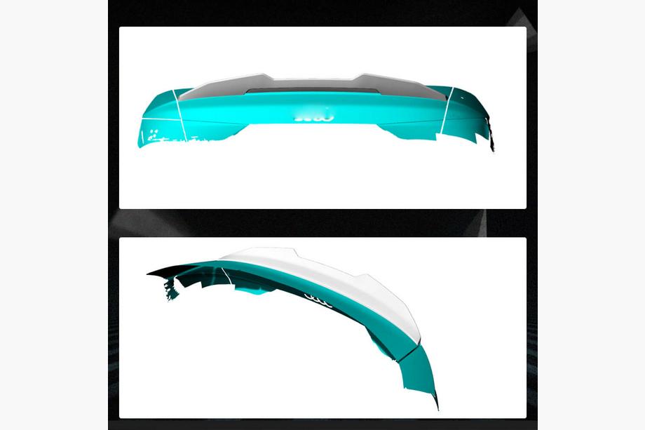 Audi A3 2012-2020 V10 Spoiler (für Limousine, Carbon) Foto 2