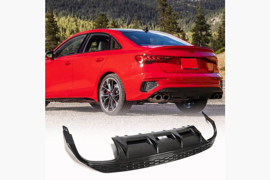 Audi A3 2020- Heckdiffusor V2 für S-Line Sedan 2020-2023 (Carbon) Image
