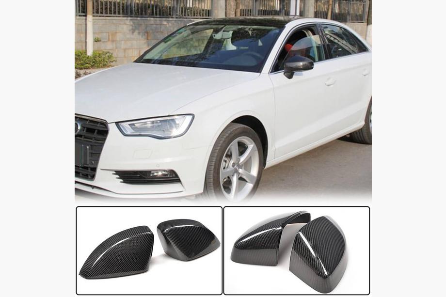 Audi A3 2012-2020 Spiegelabdeckungen Ersatz Style (Carbon) V2 Image