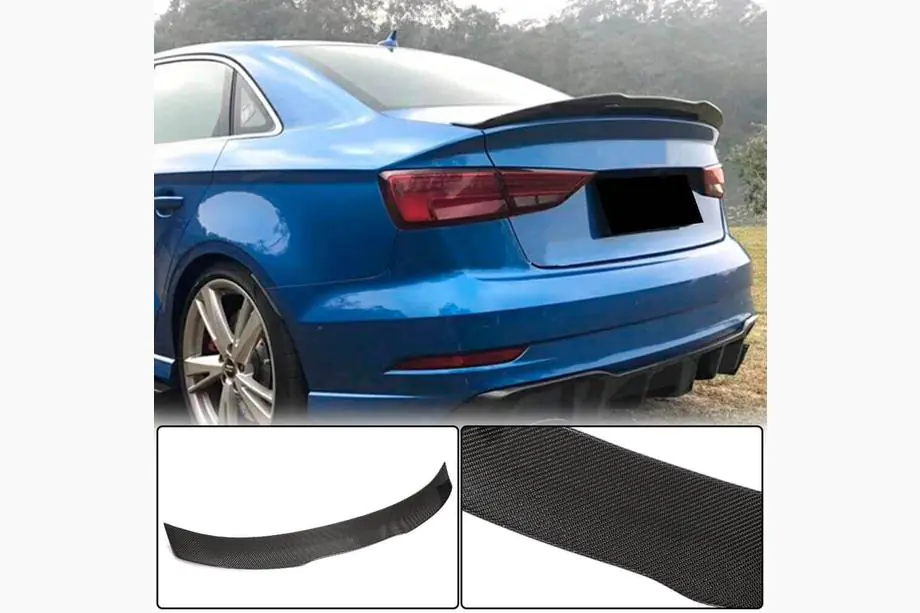 Audi A3 2012-2020 V6 Heckspoiler (für Limousine, Carbon) Foto 1