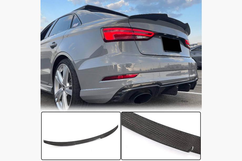 Audi A3 2012-2020 Spoiler V2 (für Sedan, Carbon) Image