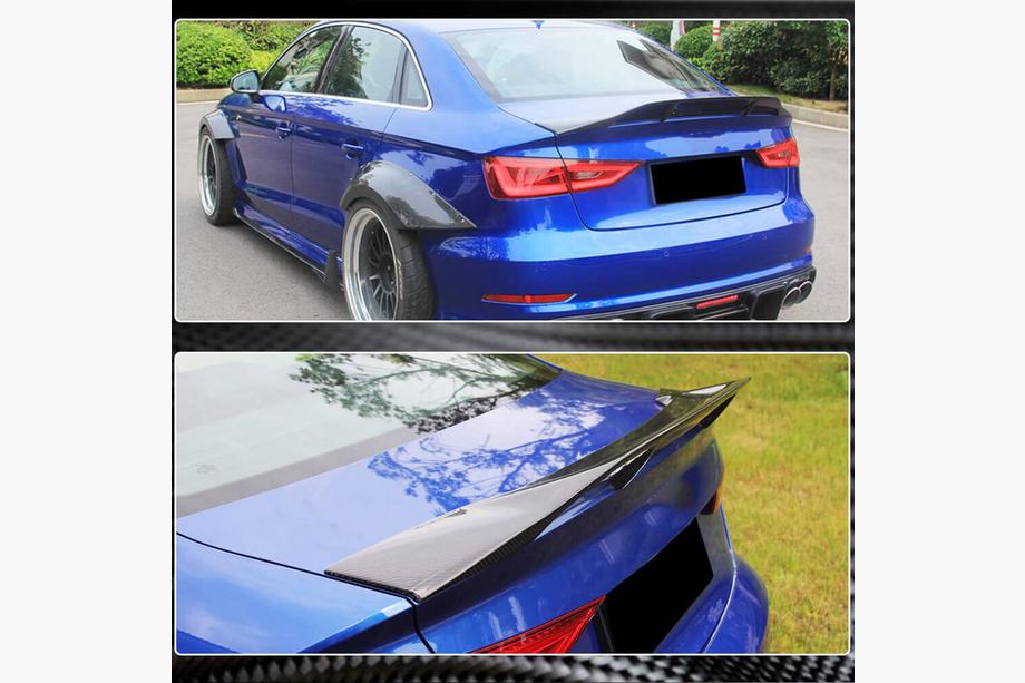 Audi A3 2012-2020 V1 Heckspoiler (für Limousine, Carbon) Foto 4