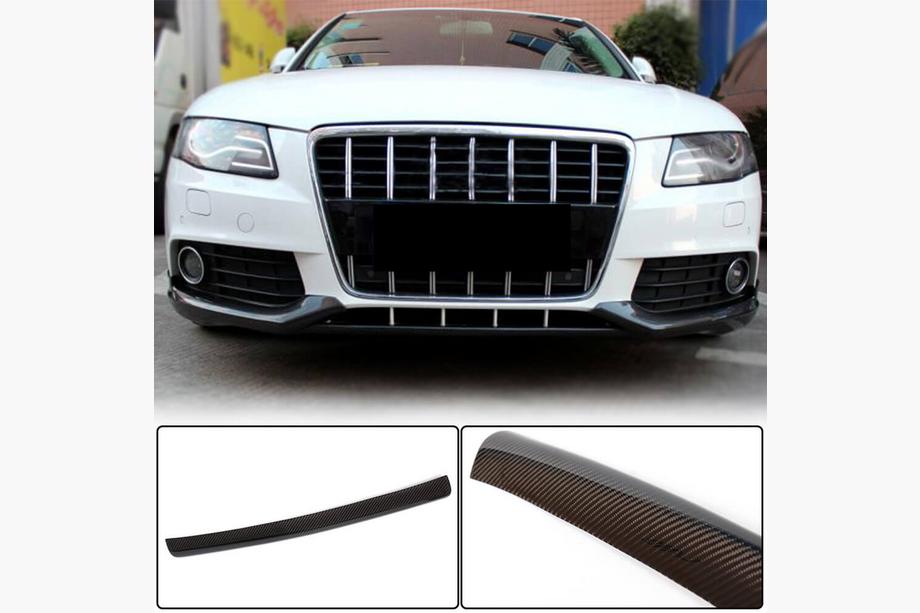 Audi A4 B8 2007-2015 Zentrale Frontstoßstangenlippe (für Base 2007-2011, Carbon) Image