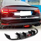 Audi A4 B9 2015-2024 Heckstoßstangen-Diffusor (für Base Sedan 2015-2019, Carbon) Foto 1